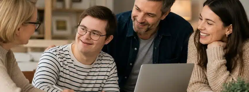 Bank PSH Famille avec une banquière